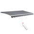 Instahut Retractable Folding Arm Awning Motorised Sunshade 3X2.5M PearlGrey-Home & Garden > Shading-PEROZ Accessories