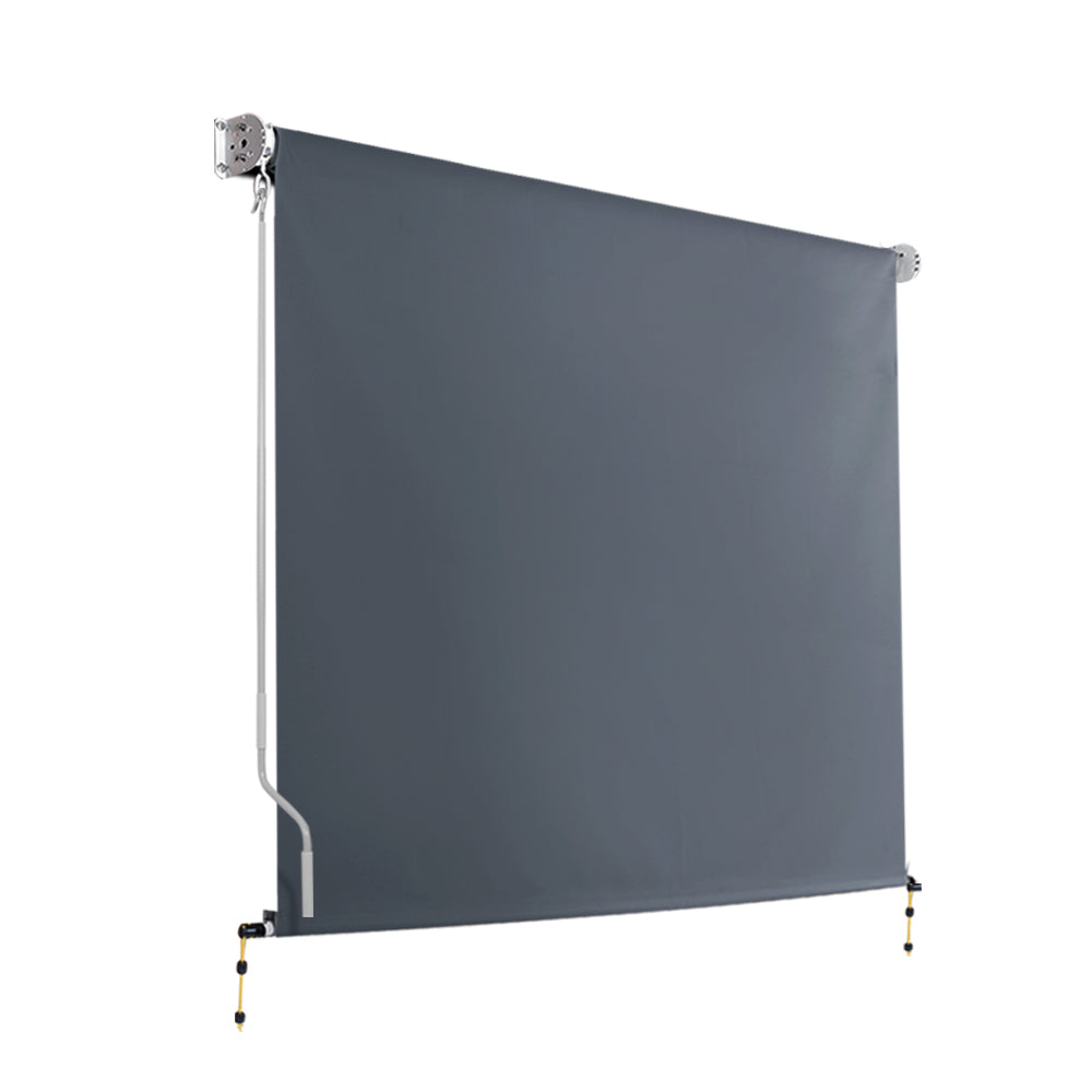 Instahut Outdoor Roller Blinds Roll Down Shade Retractable Window 2.1X2.5M-Home &amp; Garden &gt; Shading-PEROZ Accessories