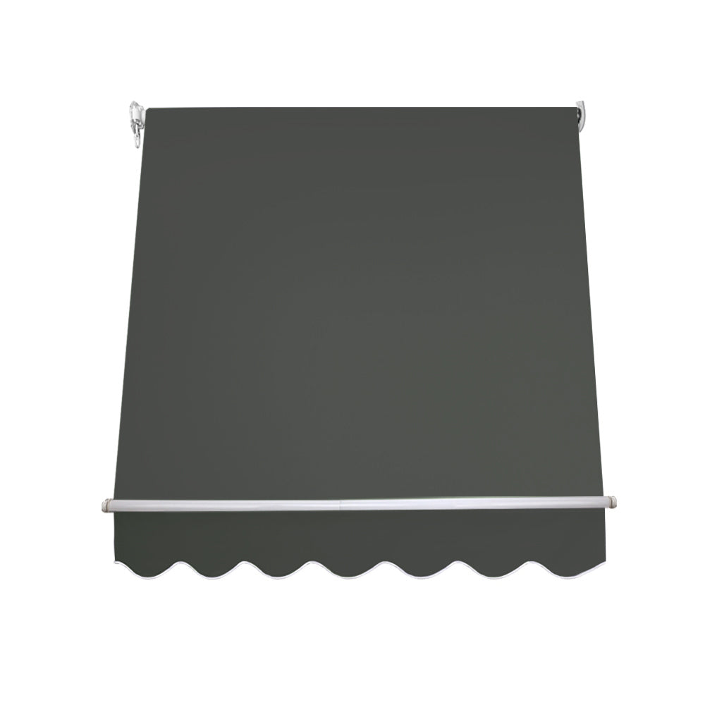 Instahut Window Fixed Pivot Arm Awning Outdoor Blinds Retractable Canopy1.5X2.1M-Home &amp; Garden &gt; Shading-PEROZ Accessories