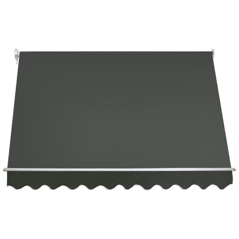 Instahut Window Fixed Pivot Arm Awning Patio Outdoor Blinds Retractable 2.8X2.1M-Home &amp; Garden &gt; Shading-PEROZ Accessories