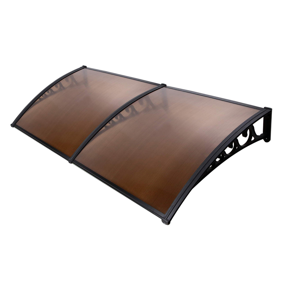 Instahut Window Door Awning Outdoor Canopy SunShield Patio 1mx2.4m DIY Brown-Home &amp; Garden &gt; Shading-PEROZ Accessories