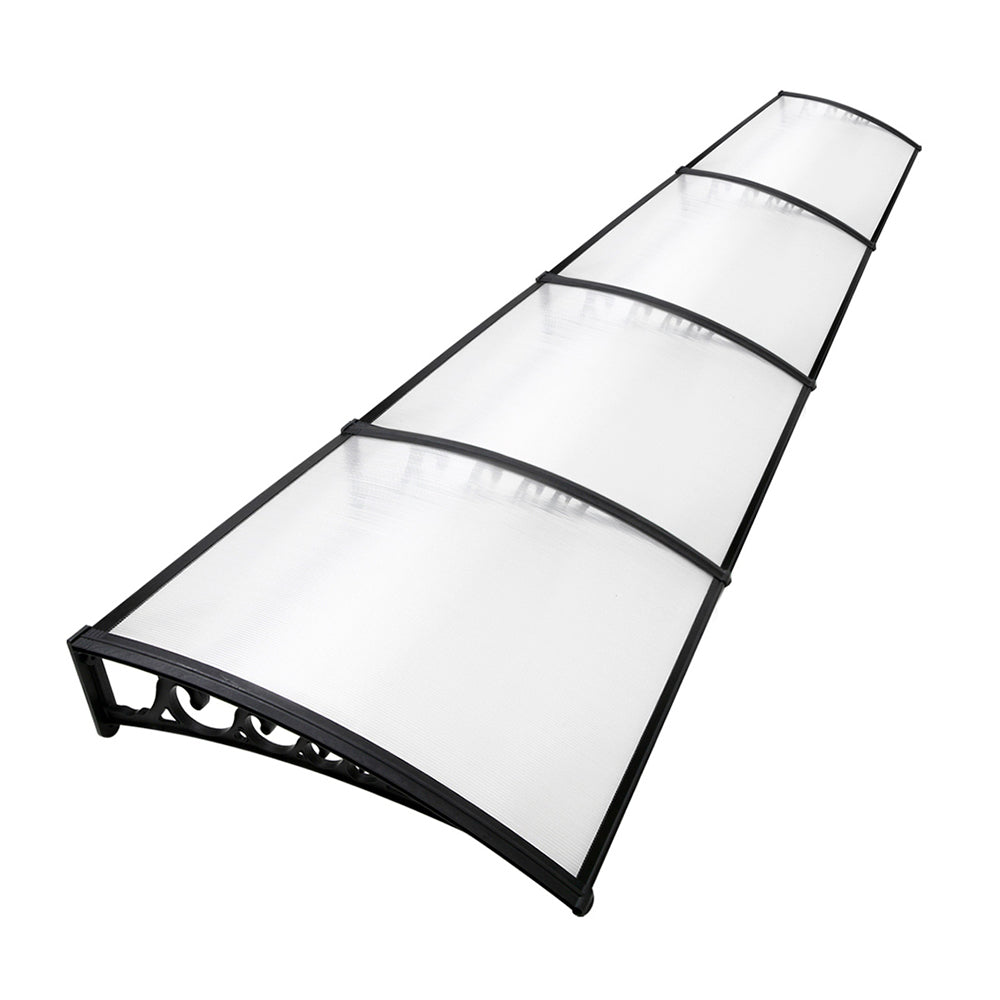 Instahut Window Door Awning Door Canopy Patio UV Sun Shield Transparent 1mx4m DIY-Home &amp; Garden &gt; Shading-PEROZ Accessories