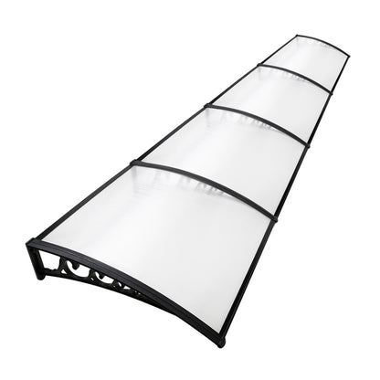 Instahut Window Door Awning Door Canopy Patio UV Sun Shield Transparent 1mx4m DIY-Home &amp; Garden &gt; Shading-PEROZ Accessories