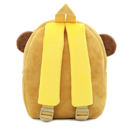 Anykidz 3D Brown Tiger Kids School Backpack Cute Cartoon Animal Style Children Toddler Plush Bag Perfect Accessories For Boys and Girls-Backpacks-PEROZ Accessories