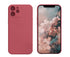 Anymob iPhone Red Fashion Square Silicone Phone Case For IOS Full Lens Protection Cover iPhone Compatible-Mobile Phone Cases-PEROZ Accessories