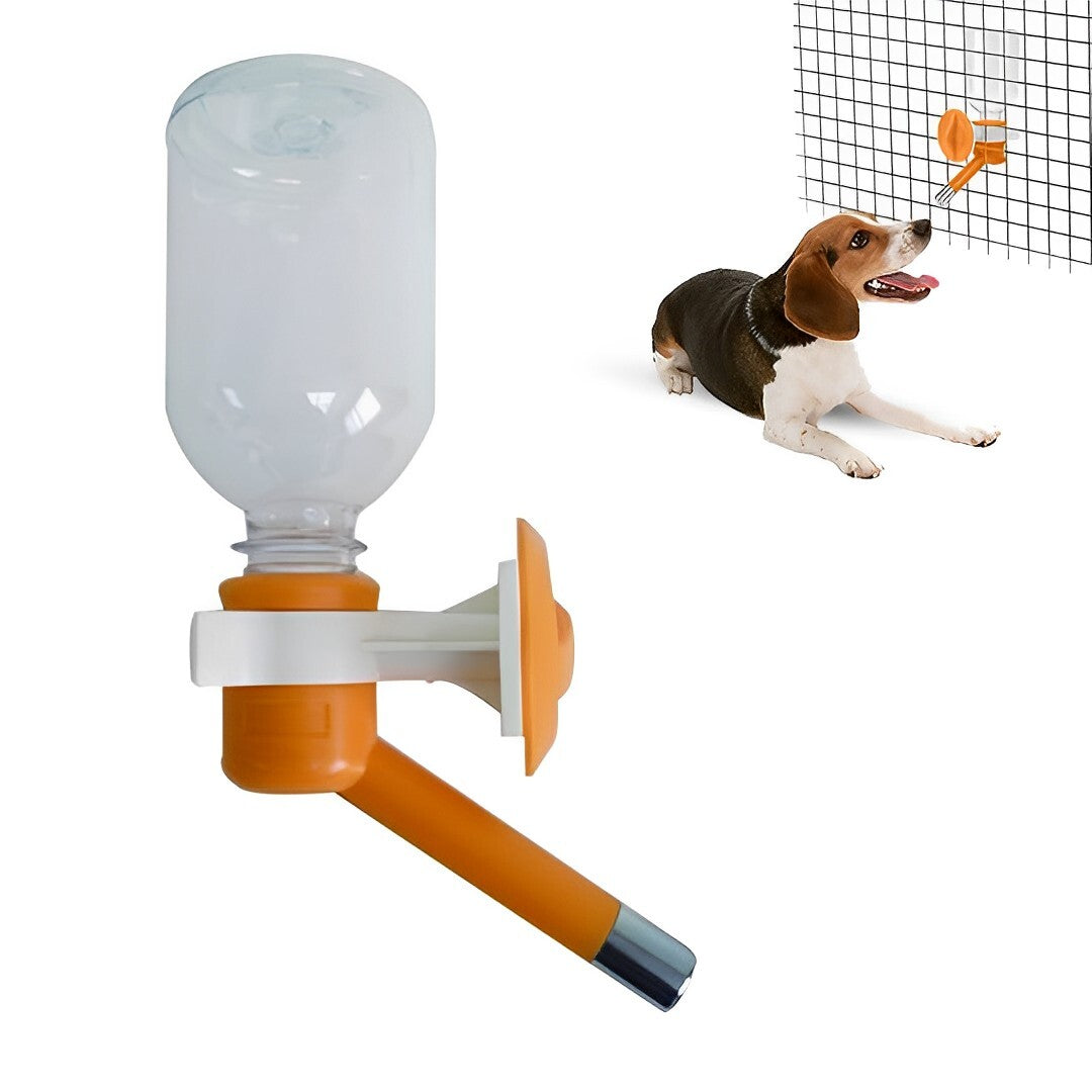 AnyWags Orange Leak-Proof Convenient Hanging Drinking Water Bottle Easy Hydration for Dogs, Cats, and Rabbits Pet-Pet Feeder-PEROZ Accessories