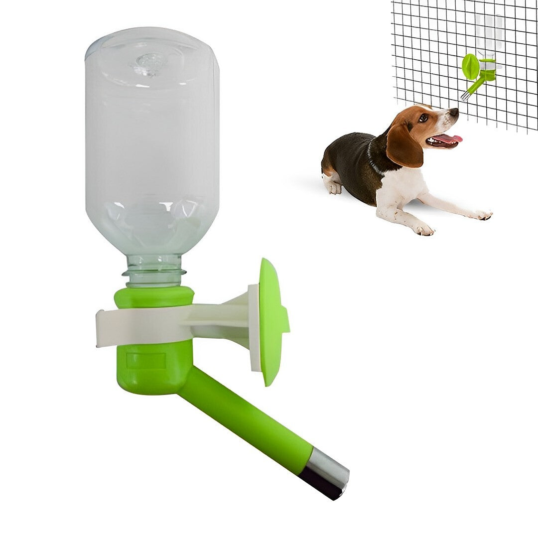 AnyWags Green Leak-Proof Convenient Hanging Drinking Water Bottle Easy Hydration for Dogs, Cats, and Rabbits Pet-Pet Feeder-PEROZ Accessories