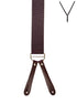 BRACES. Y-Back with Leather Ends. Jacquard Print. Burgundy. 35mm width.-Braces-PEROZ Accessories