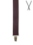 BRACES. X-Back with Nickel Clips. Jacquard Print. Burgundy. 35mm width.-Braces-PEROZ Accessories