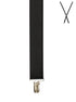 BRACES. X-Back with Nickel Clips. Diagonal Stripes Print. Black. 35mm width.-Braces-PEROZ Accessories