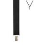 BRACES. Y-Back with Nickel Clips. Diagonal Stripes Print. Black. 35mm width.-Braces-PEROZ Accessories