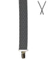 BRACES. X-Back with Nickel Clips. Diamond Print. Grey. 35mm width.-Braces-PEROZ Accessories