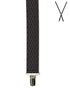 BRACES. X-Back with Nickel Clips. Diamond Print. Navy/Gold. 35mm width.-Braces-PEROZ Accessories