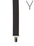 BRACES. Y-Back with Nickel Clips. Diamond Print. Navy/Gold. 35mm width.-Braces-PEROZ Accessories