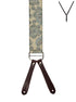 BRACES. Y-Back with Leather Ends. Paisley Print. Beige. 35mm width.-Braces-PEROZ Accessories