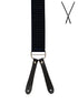 BRACES. X-Back with Leather Ends. Spot Print. Navy/Gold. 35mm width.-Braces-PEROZ Accessories