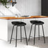 Artiss Set of 2 Metal Bar Stools - Black-Furniture > Bar Stools & Chairs - Peroz Australia - Image - 1
