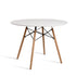 Artiss Dining Table 4 Seater Round Replica DSW Eiffel Kitchen Timber White-Furniture > Dining - Peroz Australia - Image - 1