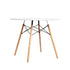 Artiss Dining Table Round 4 Seater Replica Tables Cafe Timber White 90cm-Furniture > Dining - Peroz Australia - Image - 1
