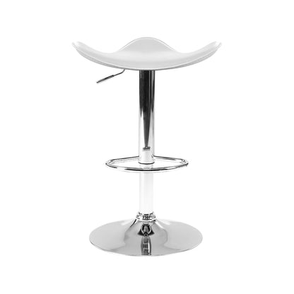 Artiss Set of 4 Swivel Bar Stools - White-Furniture &gt; Bar Stools &amp; Chairs - Peroz Australia - Image - 4