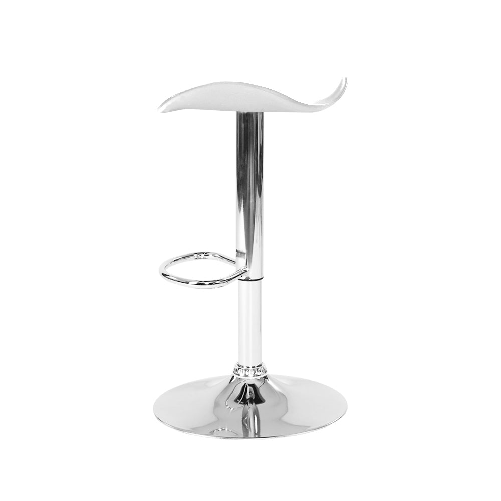 Artiss Set of 4 Swivel Bar Stools - White-Furniture &gt; Bar Stools &amp; Chairs - Peroz Australia - Image - 5