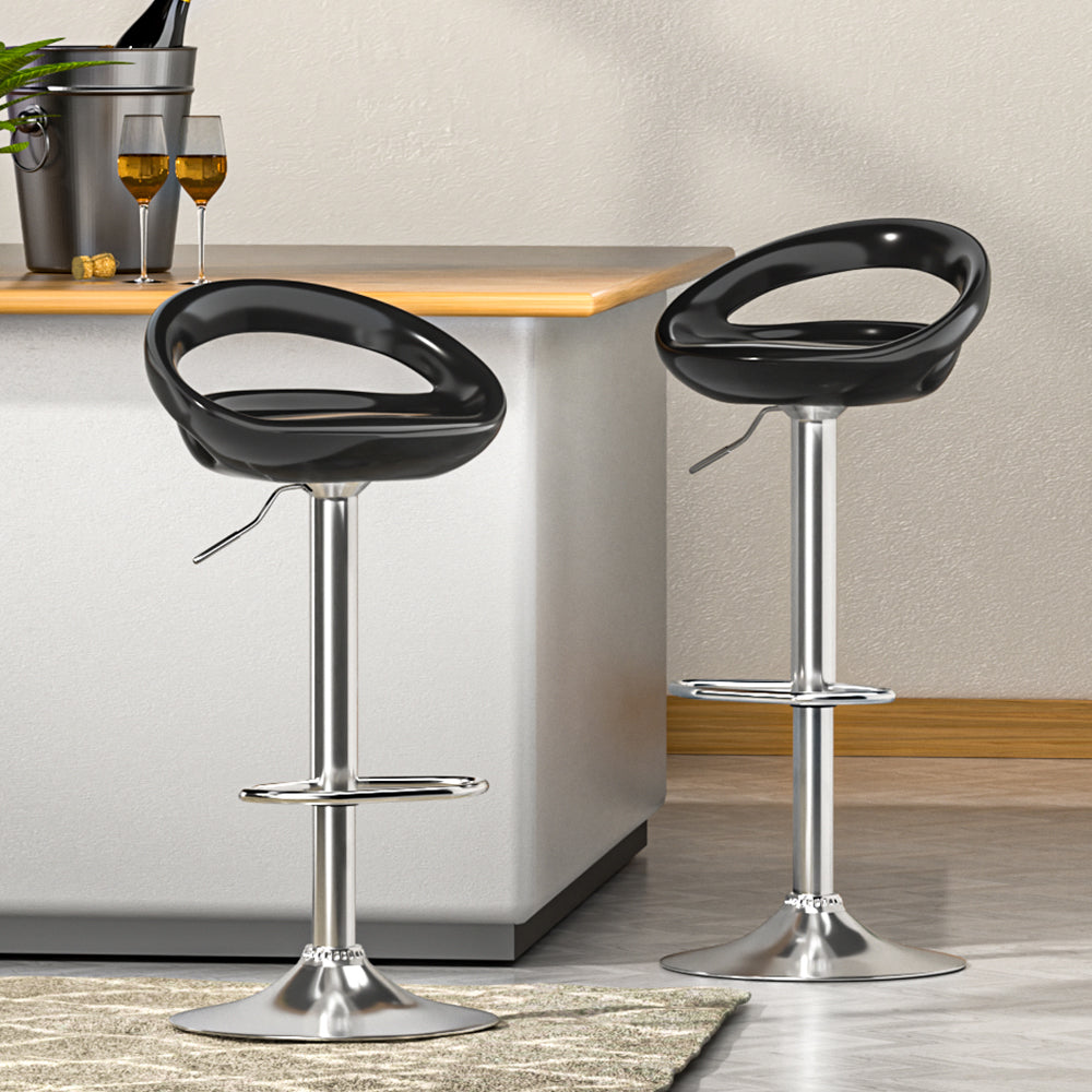 Artiss Bar Stools Kitchen Stool Dining Counter Chairs Gas Lift Swivel x2-Furniture &gt; Bar Stools &amp; Chairs-PEROZ Accessories