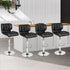Artiss Set of 4 PU Leather Gas Lift Bar Stools - Black and Chrome-Furniture > Bar Stools & Chairs - Peroz Australia - Image - 8