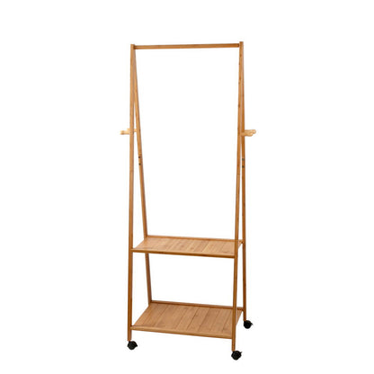 Artiss Bamboo Hanger Stand Wooden Clothes Rack Display Shelf-Furniture &gt; Bedroom - Peroz Australia - Image - 2