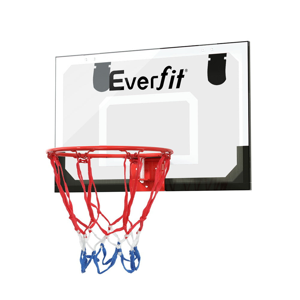 Everfit Mini Basketball Hoop Door Wall Mounted Kids Sport Backboard Indoor Black-Sports &amp; Fitness &gt; Basketball &amp; Accessories-PEROZ Accessories