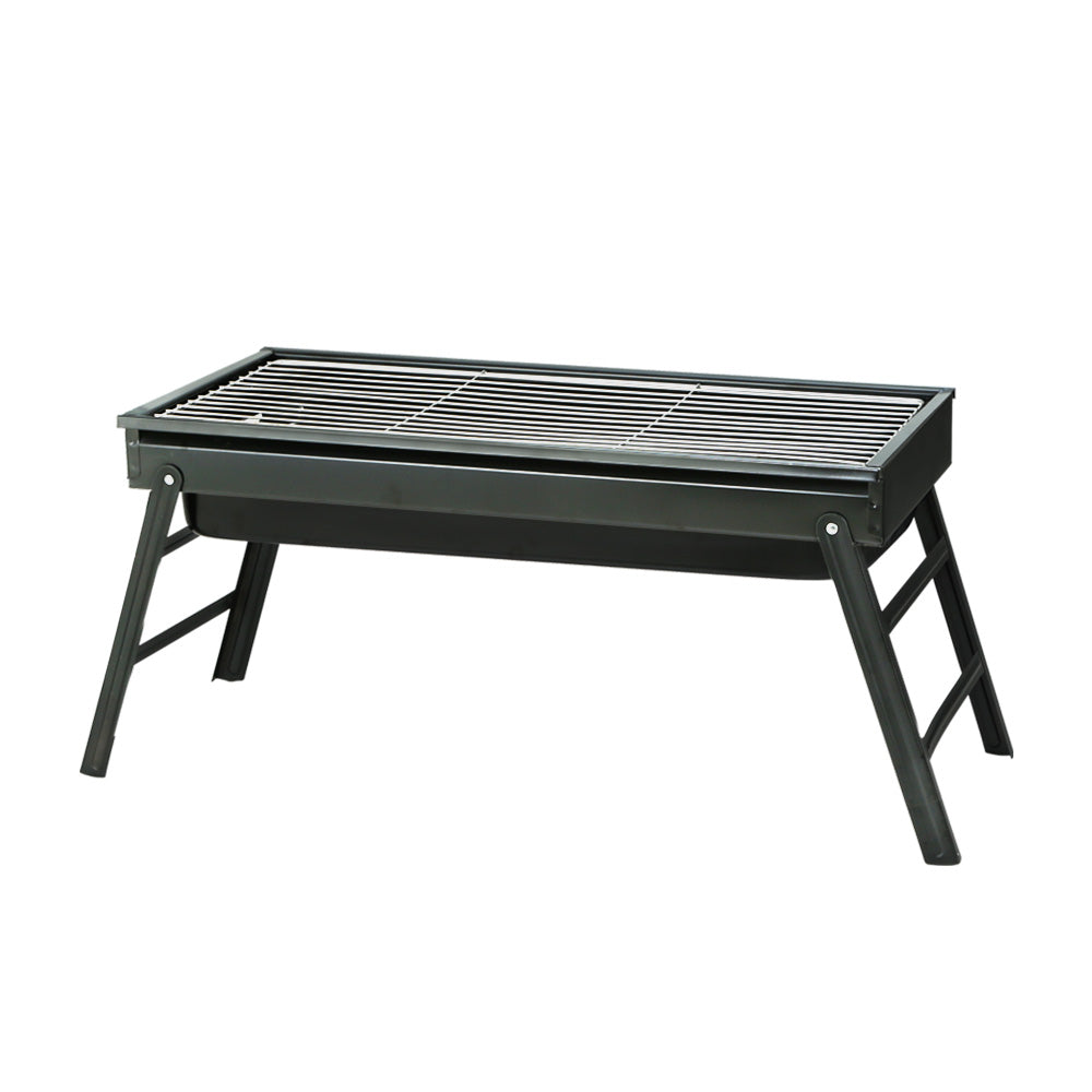 Grillz Charcoal BBQ Grill Smoker Portable Barbecue Outdoor Foldable Camping-Outdoor &gt; Camping-PEROZ Accessories