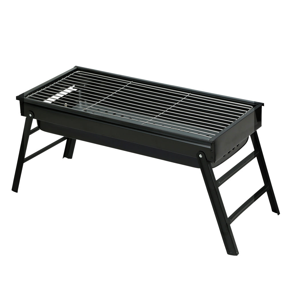 Grillz Charcoal BBQ Grill Smoker Portable Barbecue Outdoor Foldable Camping-Outdoor &gt; Camping-PEROZ Accessories