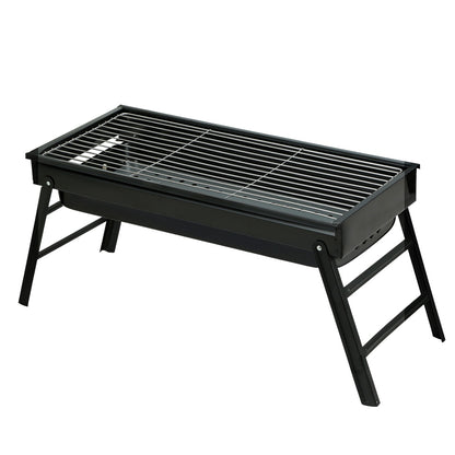 Grillz Charcoal BBQ Grill Smoker Portable Barbecue Outdoor Foldable Camping-Outdoor &gt; Camping-PEROZ Accessories
