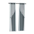 Artiss 2X 132x160cm Blockout Sheer Curtains Light Grey-Home & Garden > Curtains-PEROZ Accessories