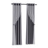 Artiss 2X 132x304cm Blockout Sheer Curtains Charcoal-Home & Garden > Curtains-PEROZ Accessories
