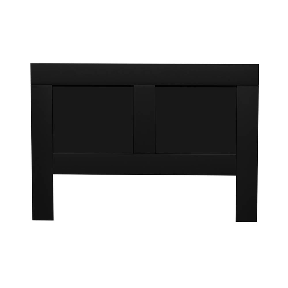 Artiss Bed Frame Double Size Bed Head with Shelves Headboard Bedhead Base Black-Furniture &gt; Bedroom-PEROZ Accessories