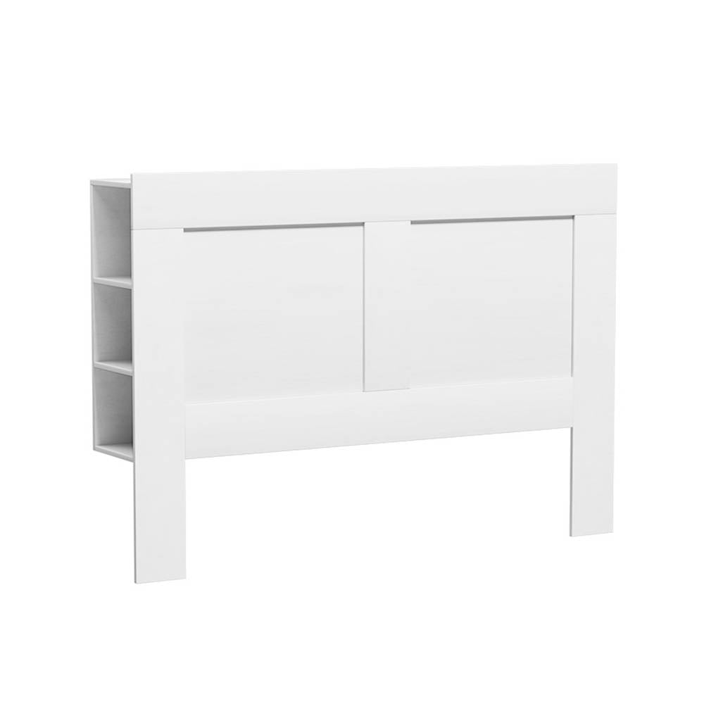 Artiss Bed Frame Double Size Bed Head with Shelves Headboard Bedhead Base White-Furniture &gt; Bedroom-PEROZ Accessories