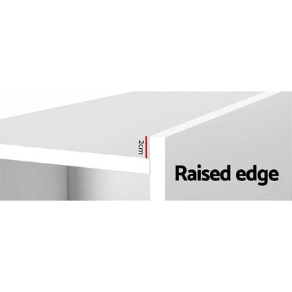 Artiss Bed Frame Double Size Bed Head with Shelves Headboard Bedhead Base White-Furniture &gt; Bedroom-PEROZ Accessories