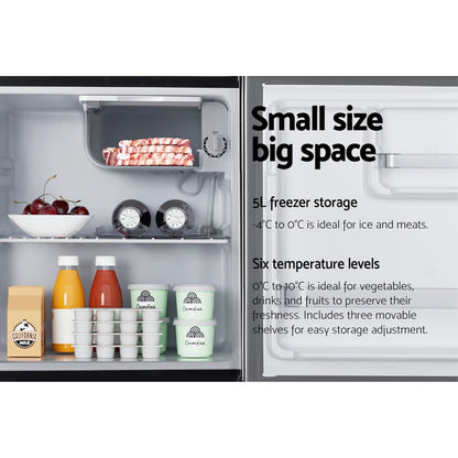 Devanti Bar Fridge 48L - Black-Fridges-PEROZ Accessories
