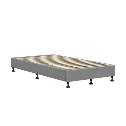 Shop Oikiture Bed Frame King Single Bed Base Platform Grey  | PEROZ Australia