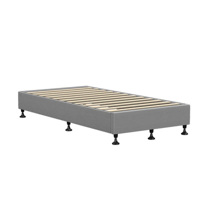 Shop Oikiture Bed Frame Single Size Bed Base Platform Grey  | PEROZ Australia