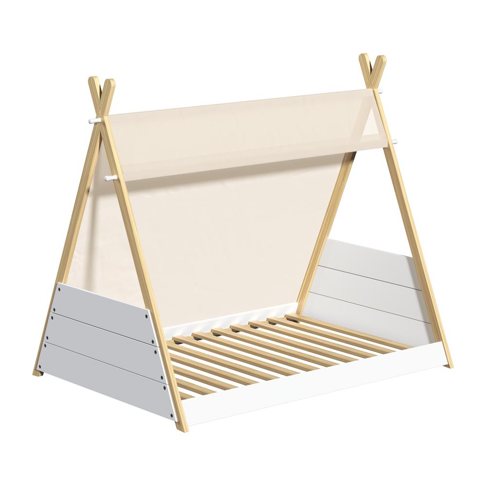 Oikiture Kids Bed Frame Single Size Bed Wooden Timber Mattress Platfrom |PEROZ Australia