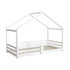 Oikiture Single Bed Frame Wooden Base Kids House Bedframe Mattress Base Timber Platform White |PEROZ Australia
