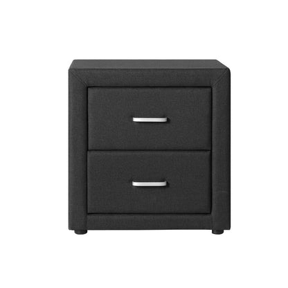 Artiss Moda Bedside table - Charcoal-Furniture &gt; Bedroom - Peroz Australia - Image - 3