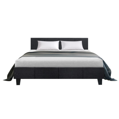 Artiss Neo Bed Frame Fabric - Charcoal Queen-Furniture &gt; Bedroom - Peroz Australia - Image - 3
