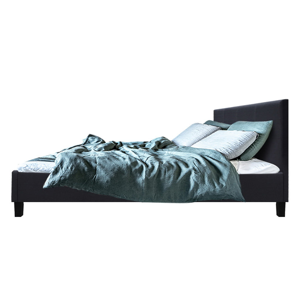 Artiss Neo Bed Frame Fabric - Charcoal Queen-Furniture &gt; Bedroom - Peroz Australia - Image - 4