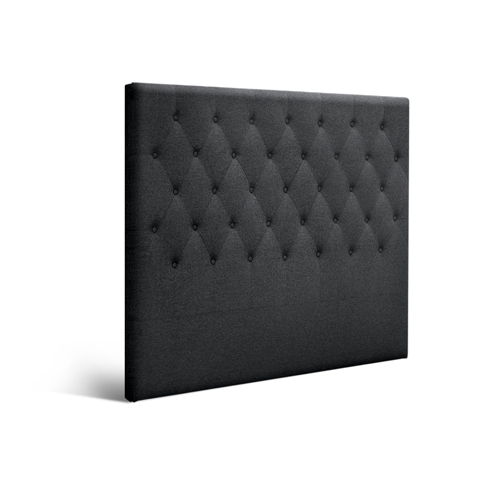 Artiss Bed Head Double Size Fabric - CAPPI Charcoal-Furniture &gt; Bedroom-PEROZ Accessories
