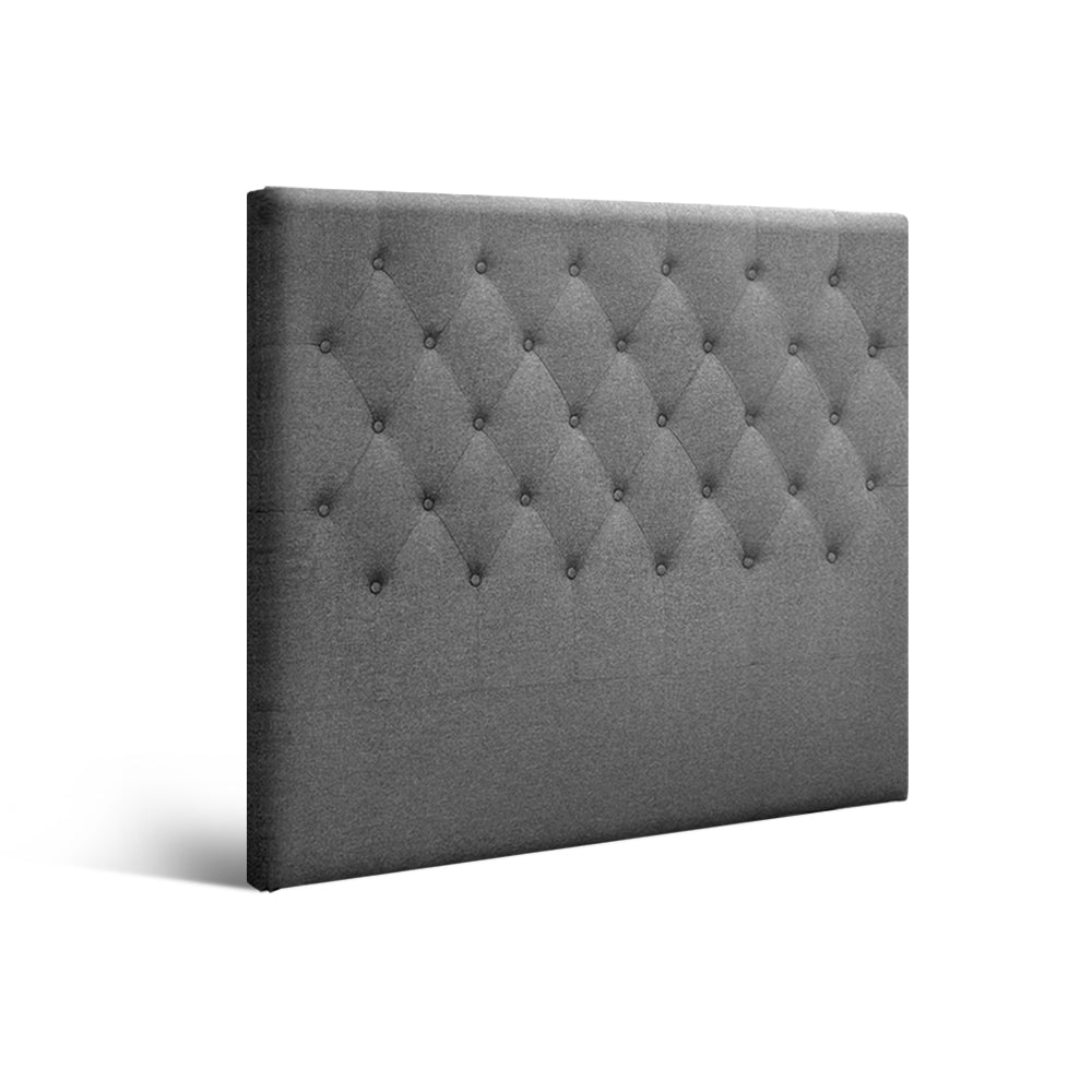 Artiss Bed Head Headboard King Single Bedhead Fabric CAPPI Grey-Furniture &gt; Bedroom - Peroz Australia - Image - 1