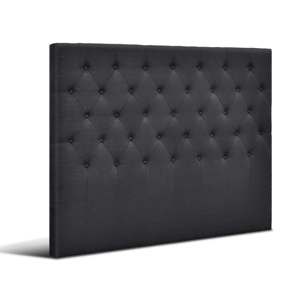 Artiss Bed Head Headboard Queen Size Bedhead Fabric Frame Base CAPPI Charcoal-Furniture &gt; Bedroom - Peroz Australia - Image - 1