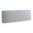 Anyhouz Headboard Cover Light Gray Zigzag Pattern Super Soft Smooth Quilted Velvet Bed Back Dust Protector Cover 140x70cm-Bed Headboard-PEROZ Accessories