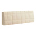 Anyhouz Headboard Cover Square Beige Super Soft Smooth Quilted Velvet Bed Back Dust Protector Cover 200x70cm-Bed Headboard-PEROZ Accessories